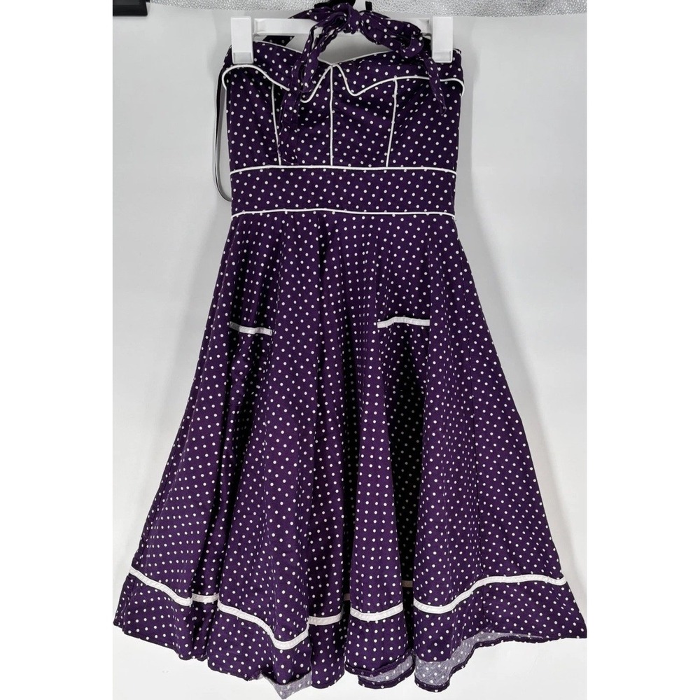 Hell Bunny Vixen Polka Dot Dress S Retro Pinup Swing 50s Daisy Duck Disney Bound